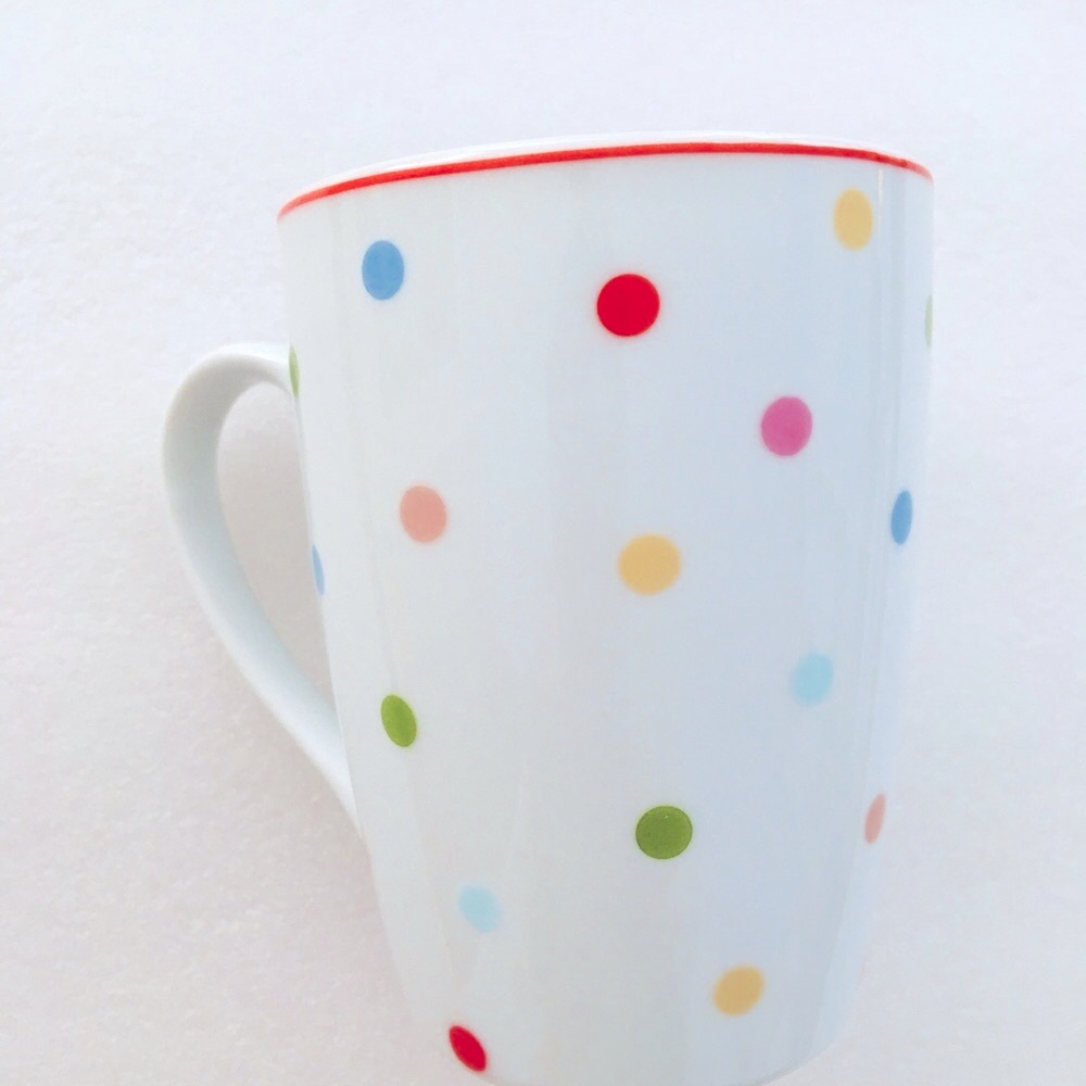 ❤️/$5- ADD ON: Colorful Polka Dot Porcelain Mug